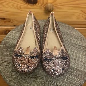 Gap unicorn pink sparkle flats